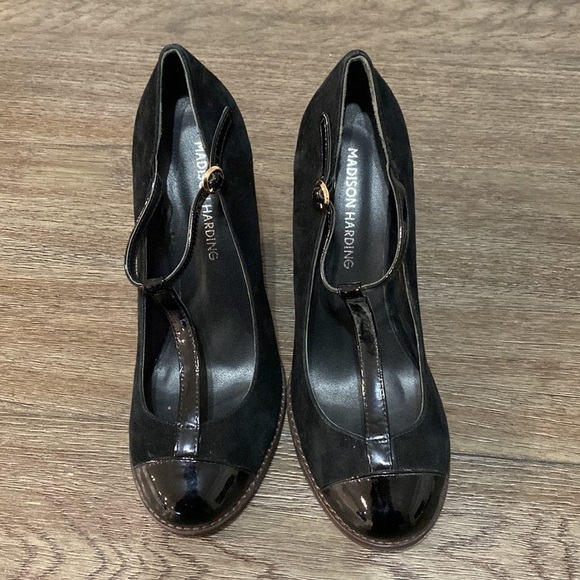 MADISON HARDING WEDGE T STRAP HEELS | Size 9 - Picture 6 of 14